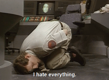 Have you ever had one of those days? Classic Red Dwarf!