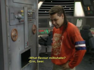 Beer flavoured milkshake