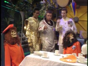Crashed ship crew from Red Dwarf
