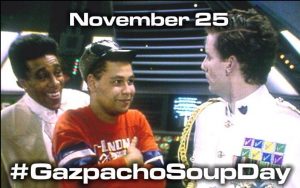 November25 is Gazpacho soup day