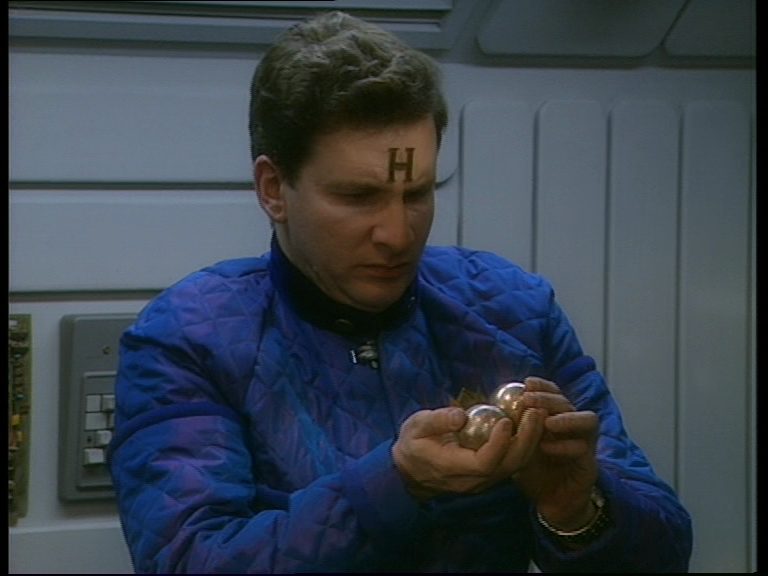 Rimmer with his worry balls
